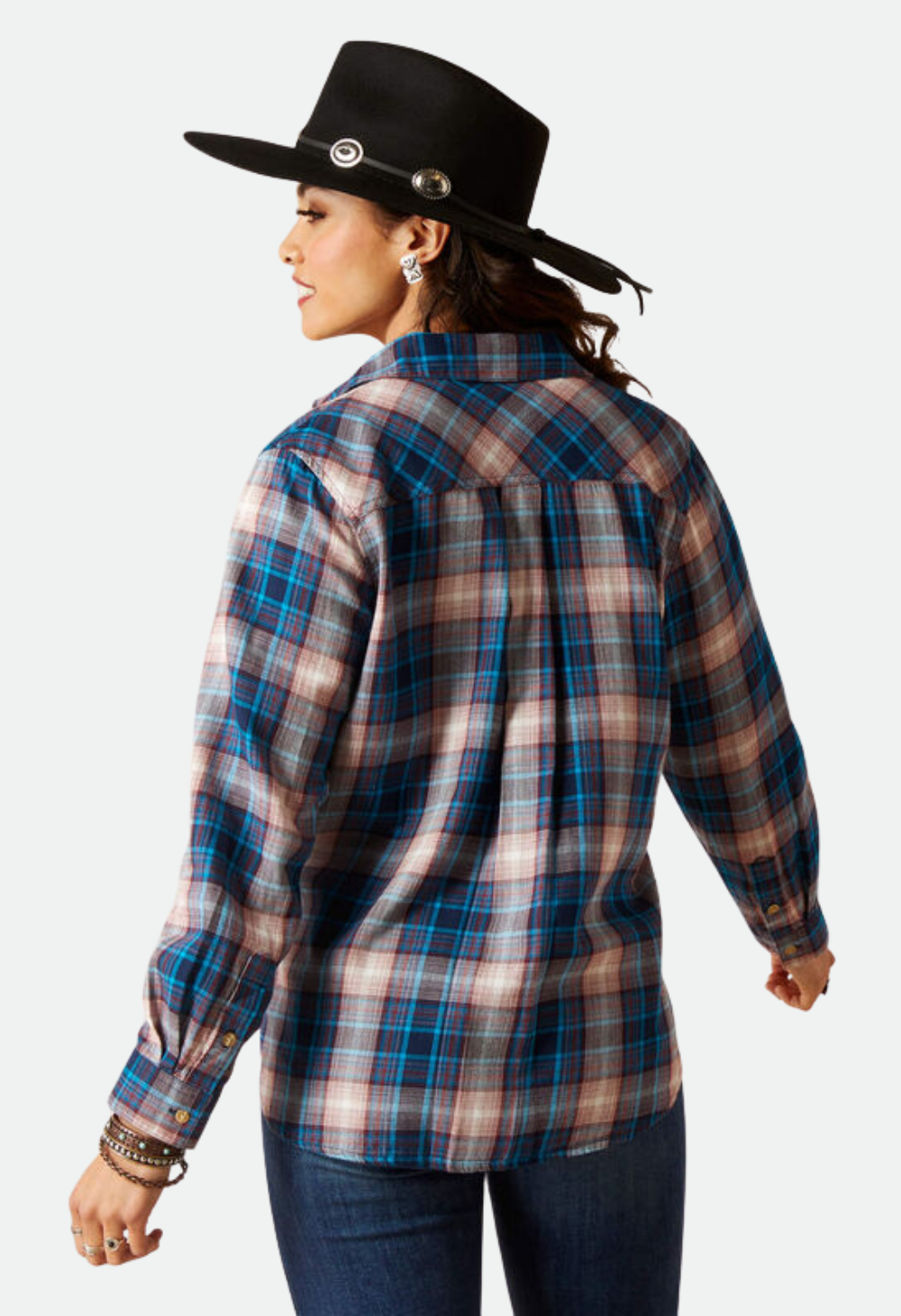 Ariat Women's Billie Jean Shirt (Woodland Plaid)