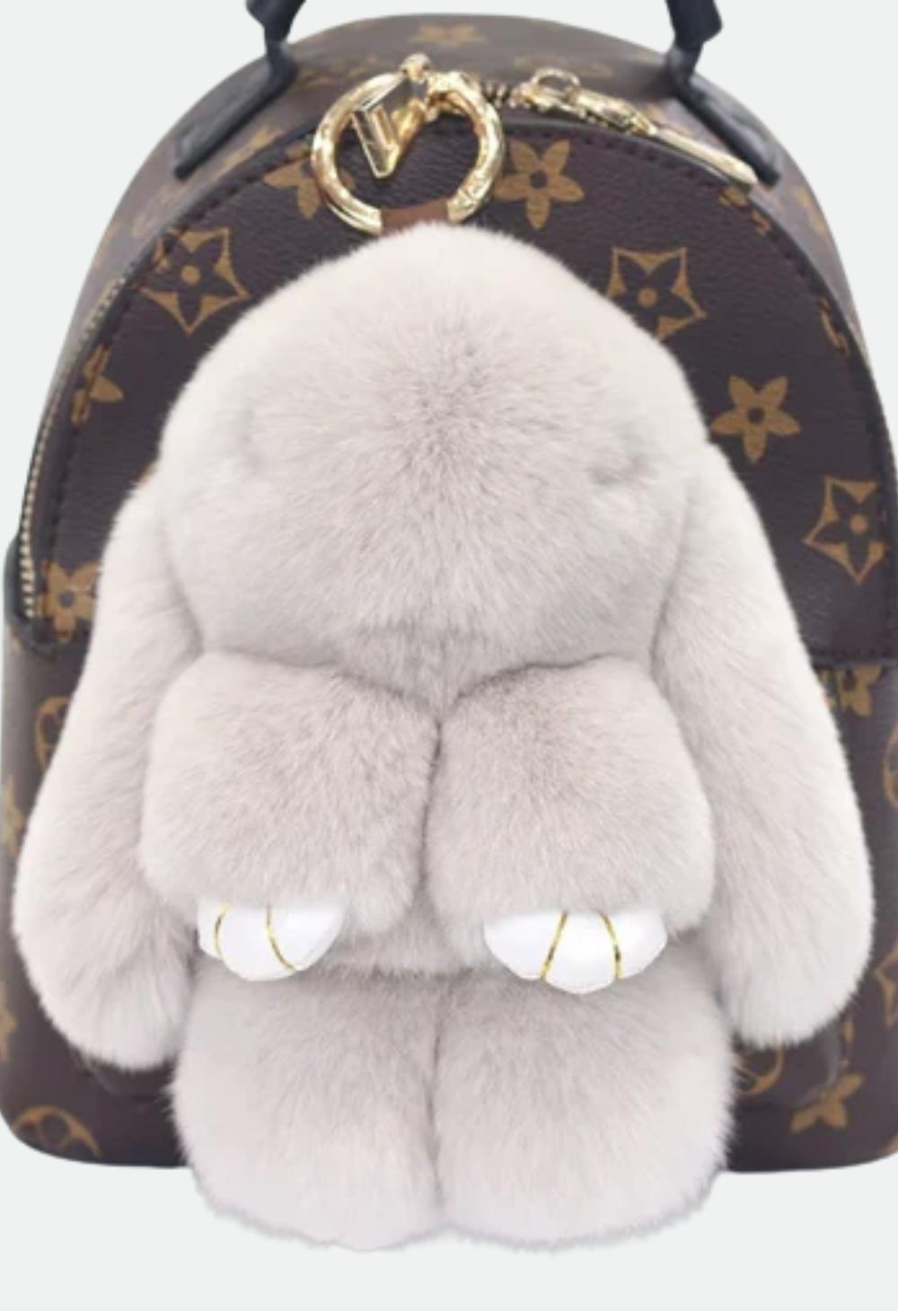 Heavenly Craft Rabbit Fur Doll Keychain
