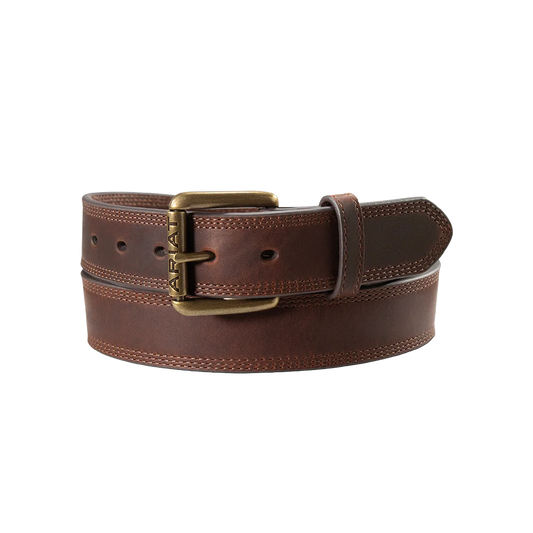 Ariat Men’s Work Belt 1½" Triple Stitch Brown