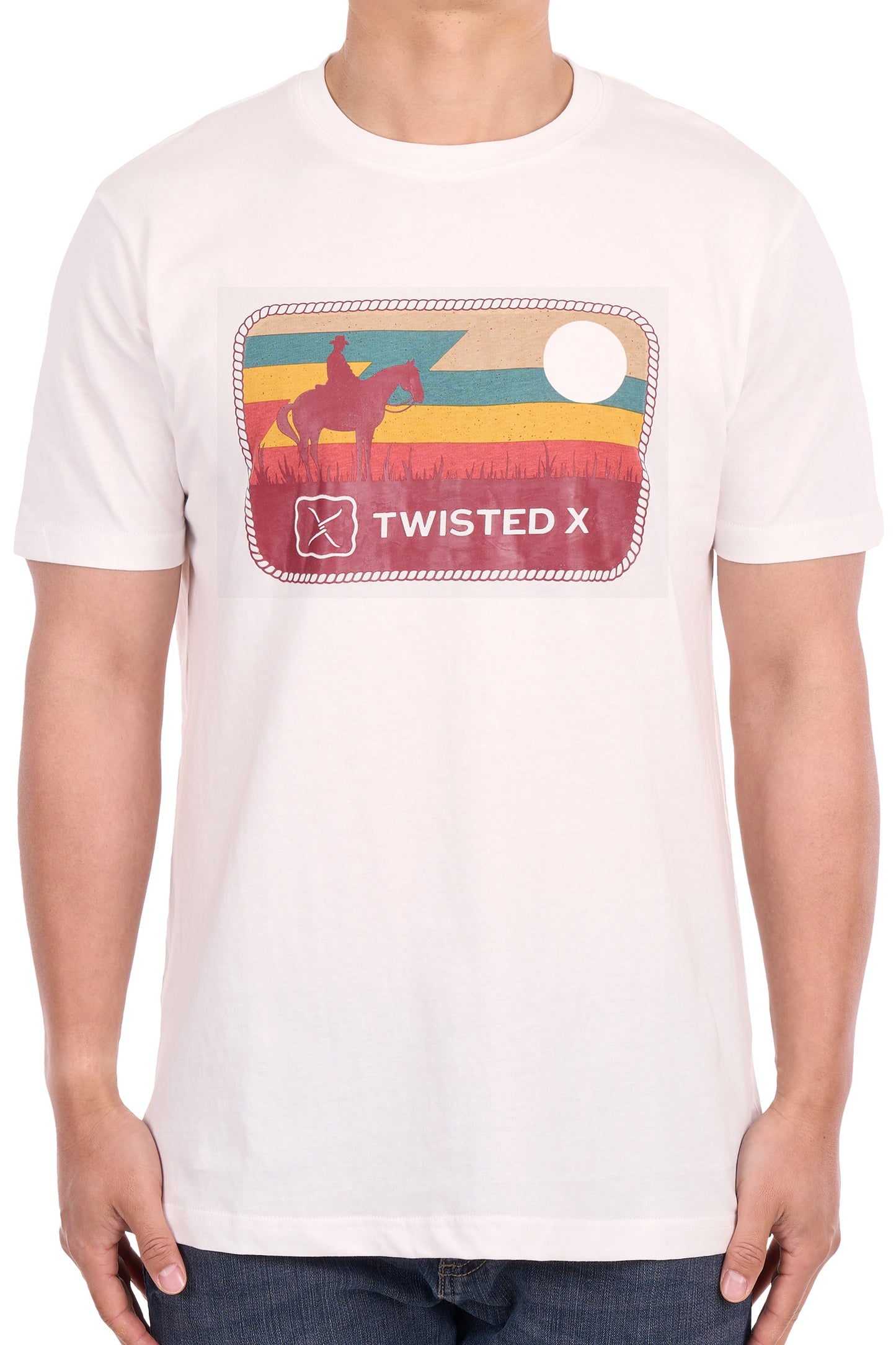 Twisted X Men's Alex Short Sleeve Tee - Off White