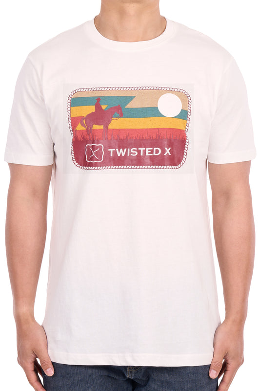 Twisted X Men's Alex Short Sleeve Tee - Off White