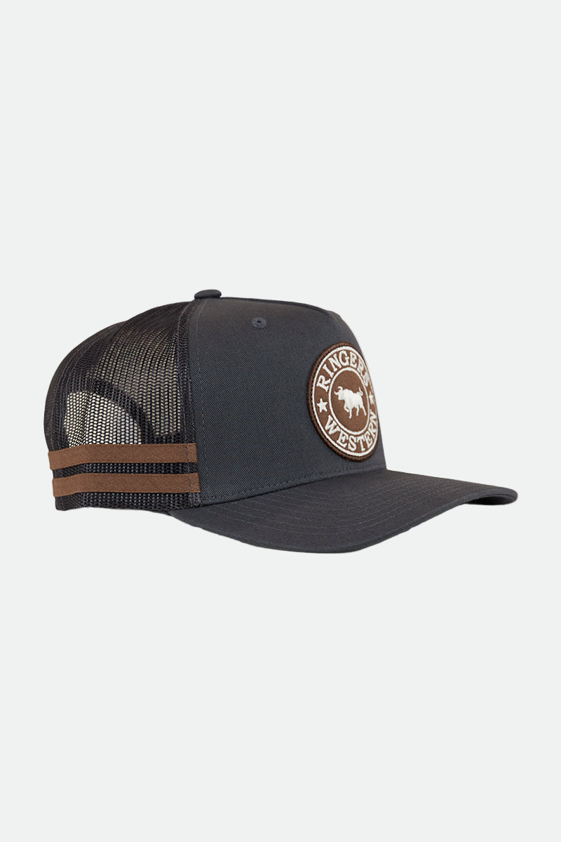 Ringers Western McCoy Trucker Cap - Charcoal / Copper