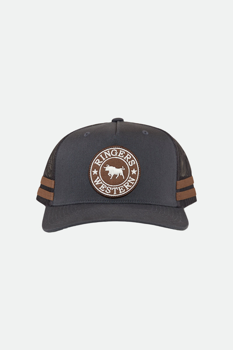 Ringers Western McCoy Trucker Cap - Charcoal / Copper
