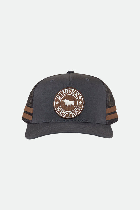 Ringers Western McCoy Trucker Cap - Charcoal / Copper