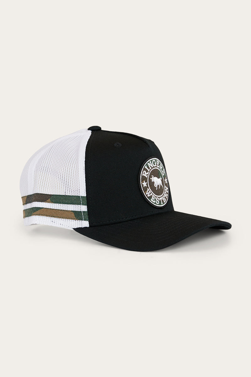 Ringers Western Kids McCoy Trucker Cap - Black/Camo