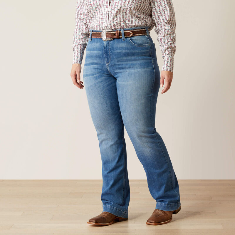 ARIAT WMS HIGH RISE SLIM TROUSER CLAIR - ANAHEIM