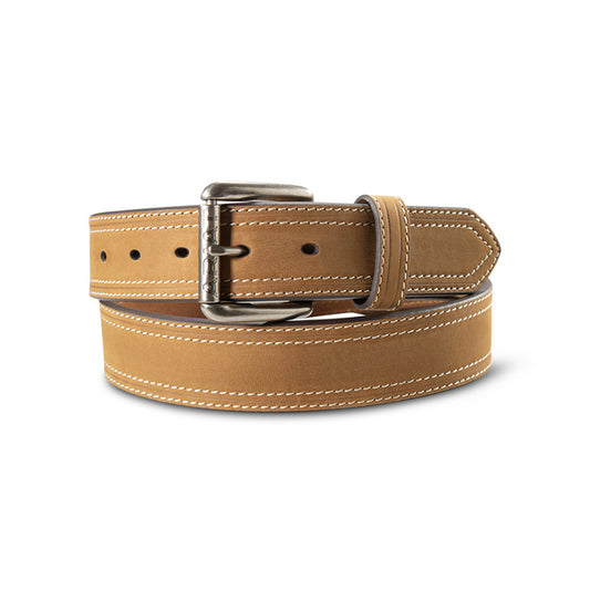 Ariat Men’s Work Belt 1½" Double Stitch Medium Brown