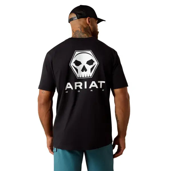 Ariat Men's Rebar Cotton Strong Bolt Skull T-Shirt