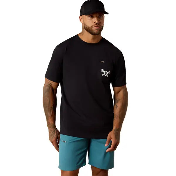 Ariat Men's Rebar Cotton Strong Bolt Skull T-Shirt