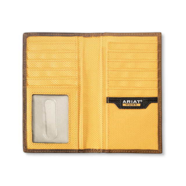 Ariat Work Wallet Checkbook Brown