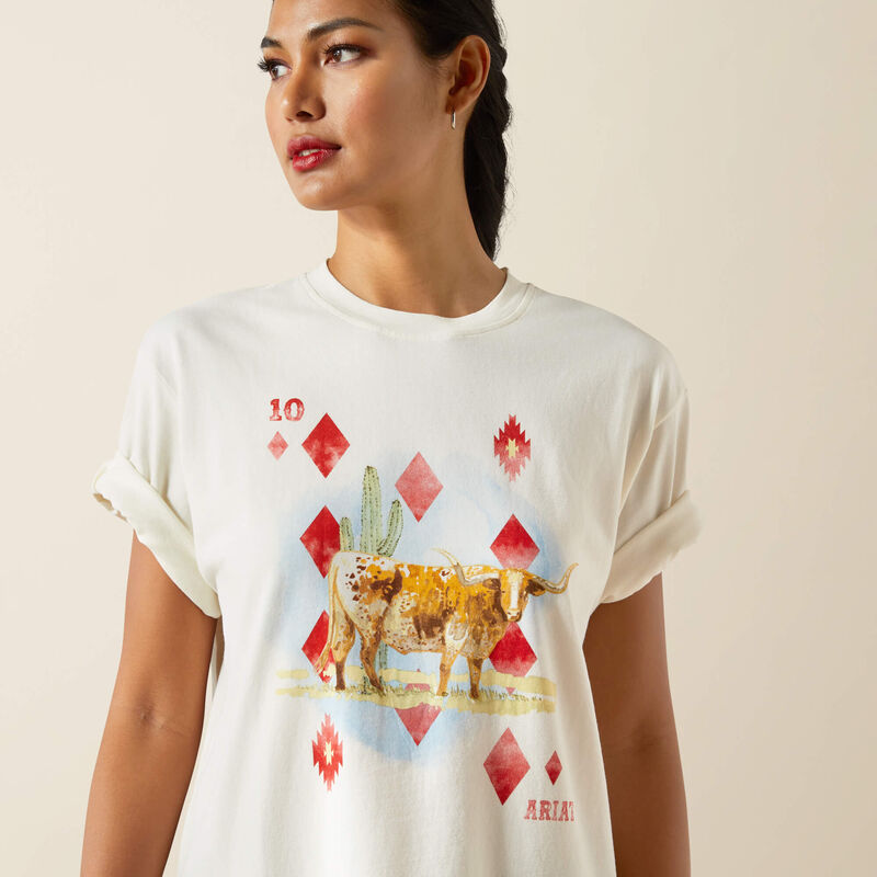Ariat Women's Aces T-Shirt - Papyrus