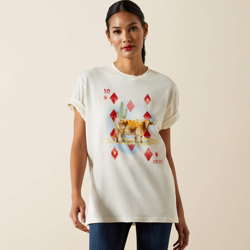Ariat Women's Aces T-Shirt - Papyrus
