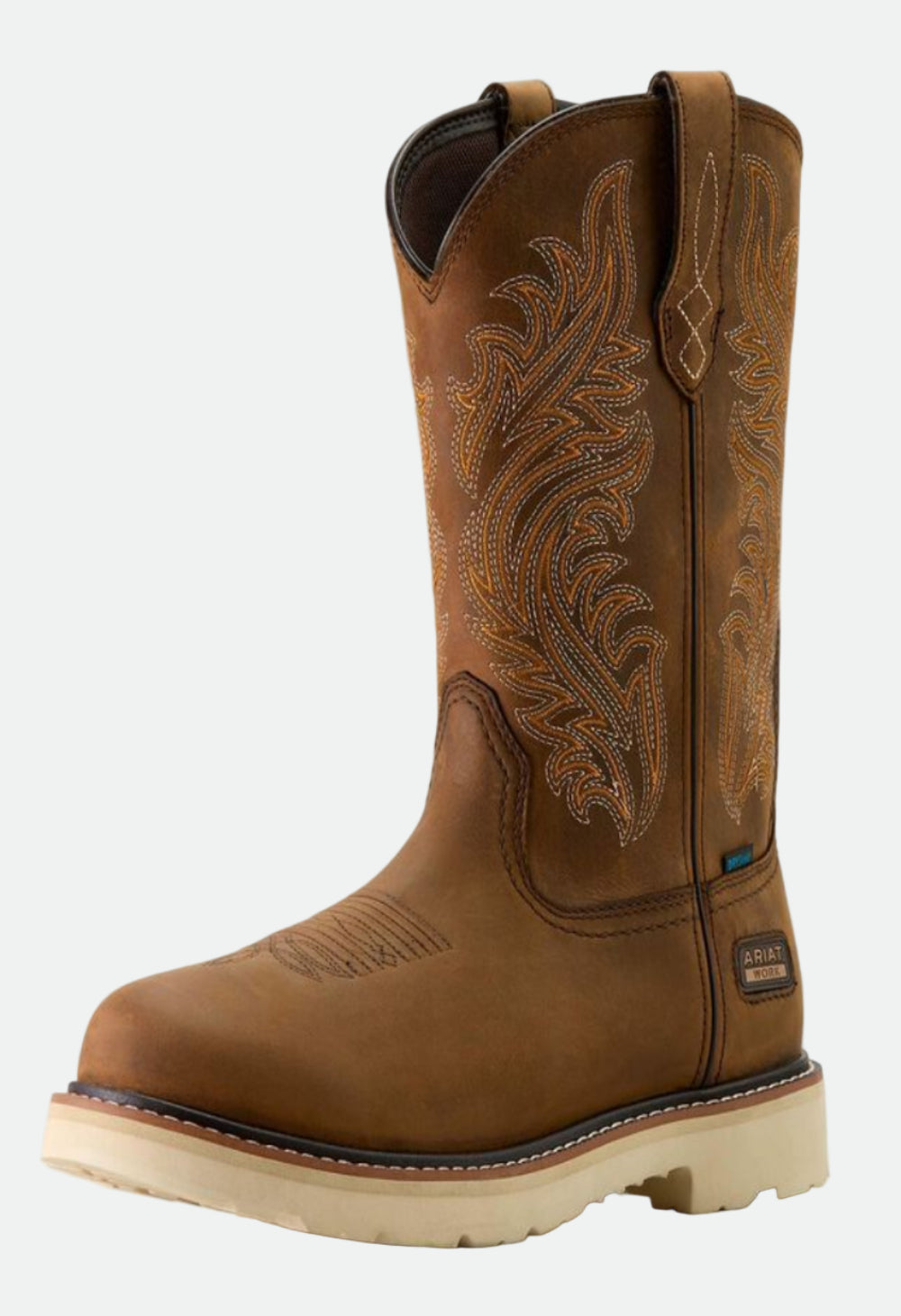 Ariat Men's Activator Argo Waterproof Round Toe Work Boot - Distressed Brown