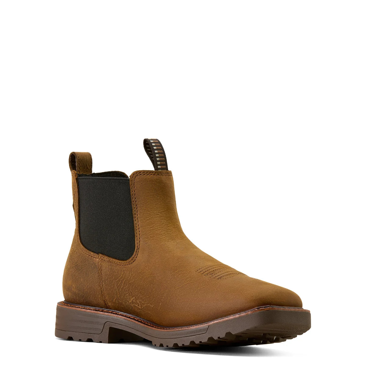 Ariat Men's Activator Chelsea Waterproof Wide Square Toe Work Boot - Rye Brown