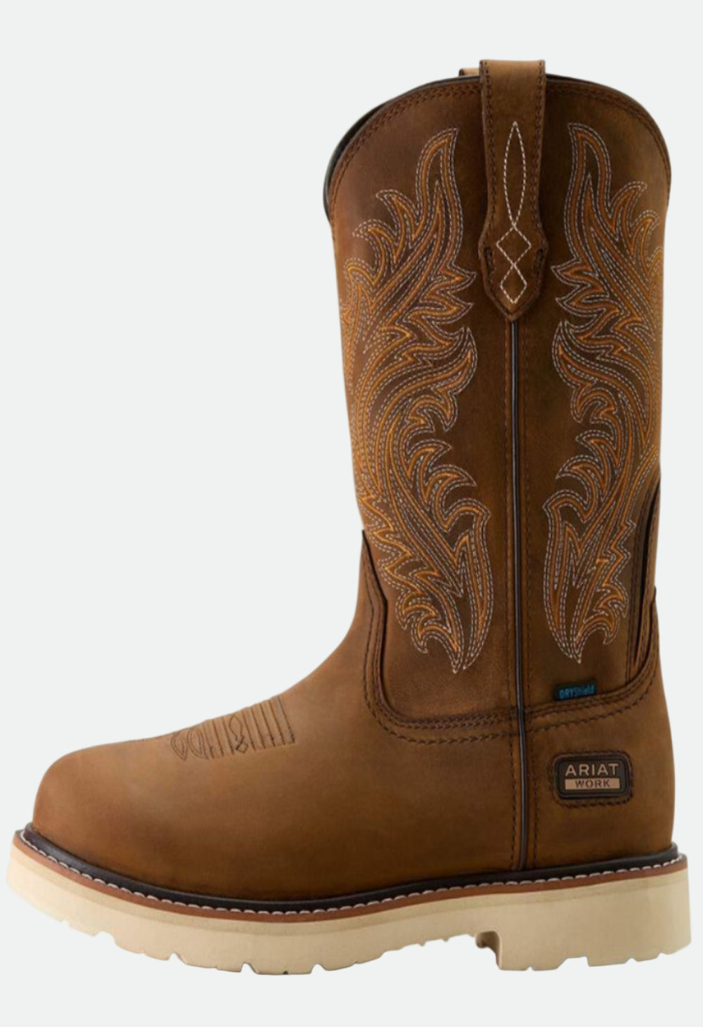 Ariat Men's Activator Argo Waterproof Round Toe Work Boot - Distressed Brown