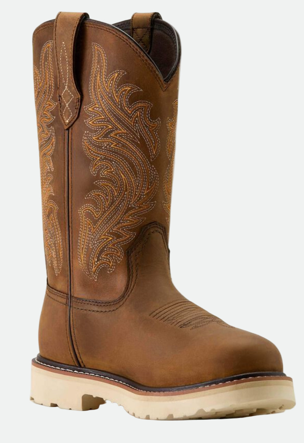 Ariat Men's Activator Argo Waterproof Round Toe Work Boot - Distressed Brown