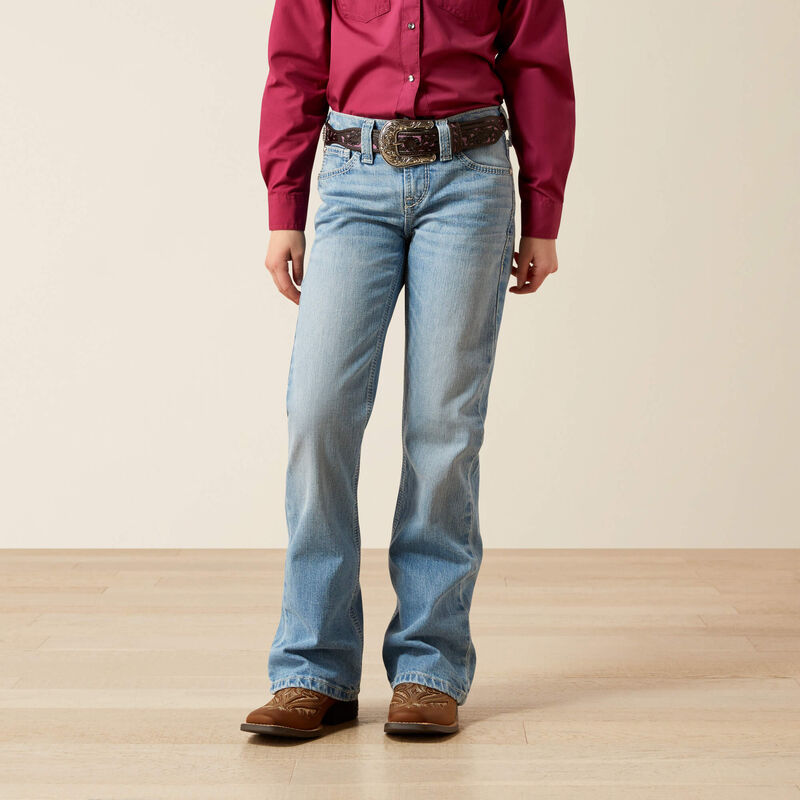 Ariat Girl's Aisha Boot Cut Jean - Porto