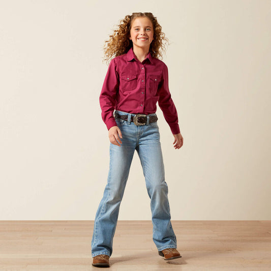 Ariat Girl's Aisha Boot Cut Jean - Porto