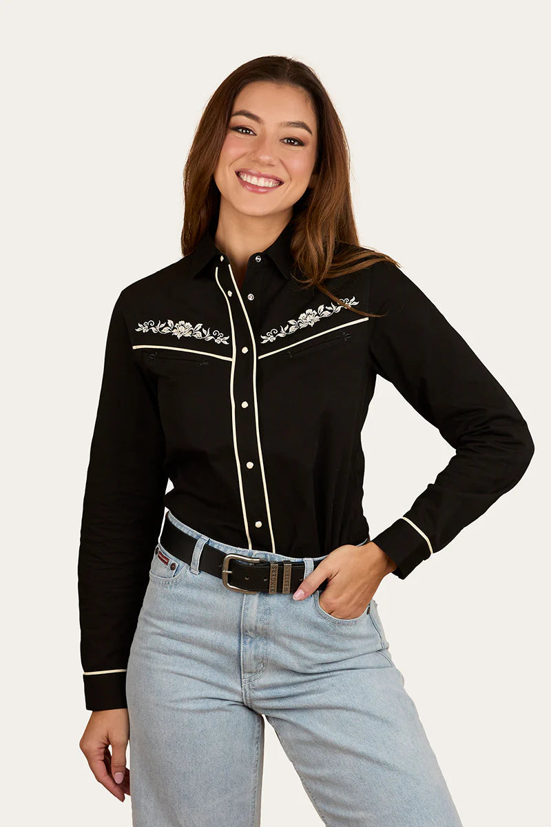Ringers Western Women's Aisling Womens Western Shirt - Black