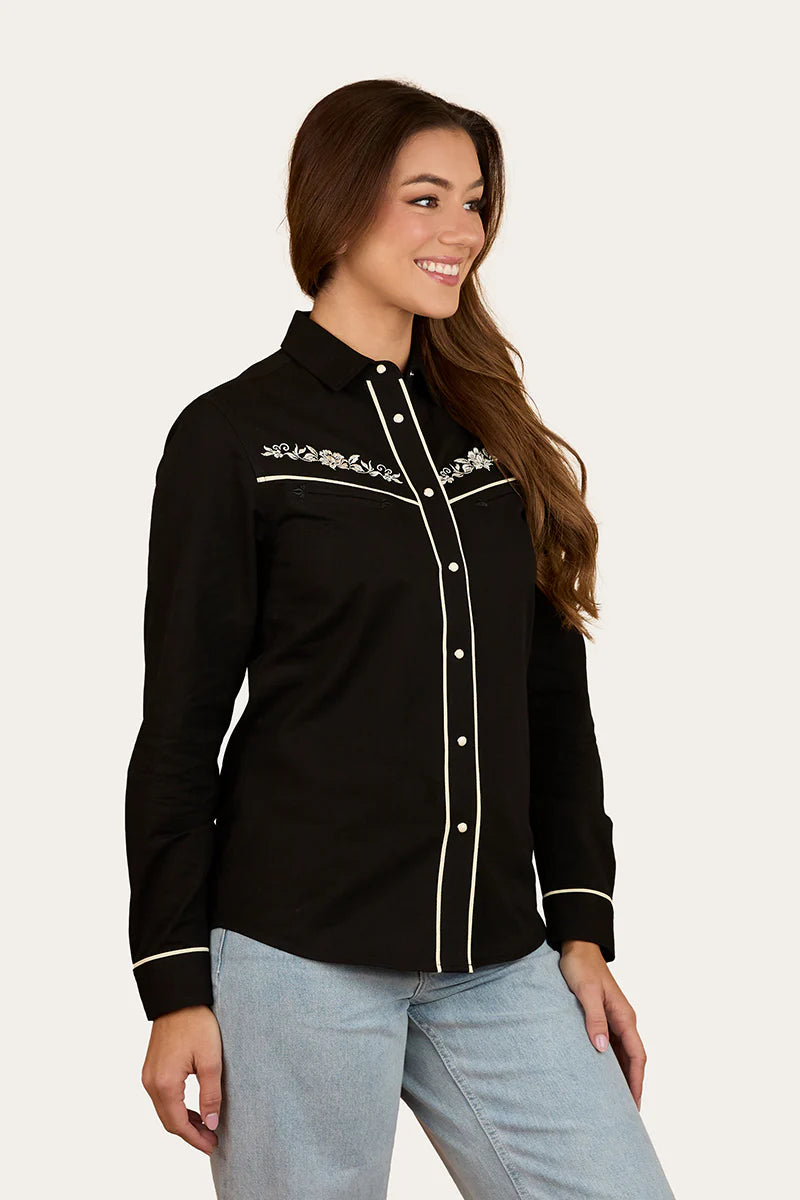 Ringers Western Women's Aisling Womens Western Shirt - Black