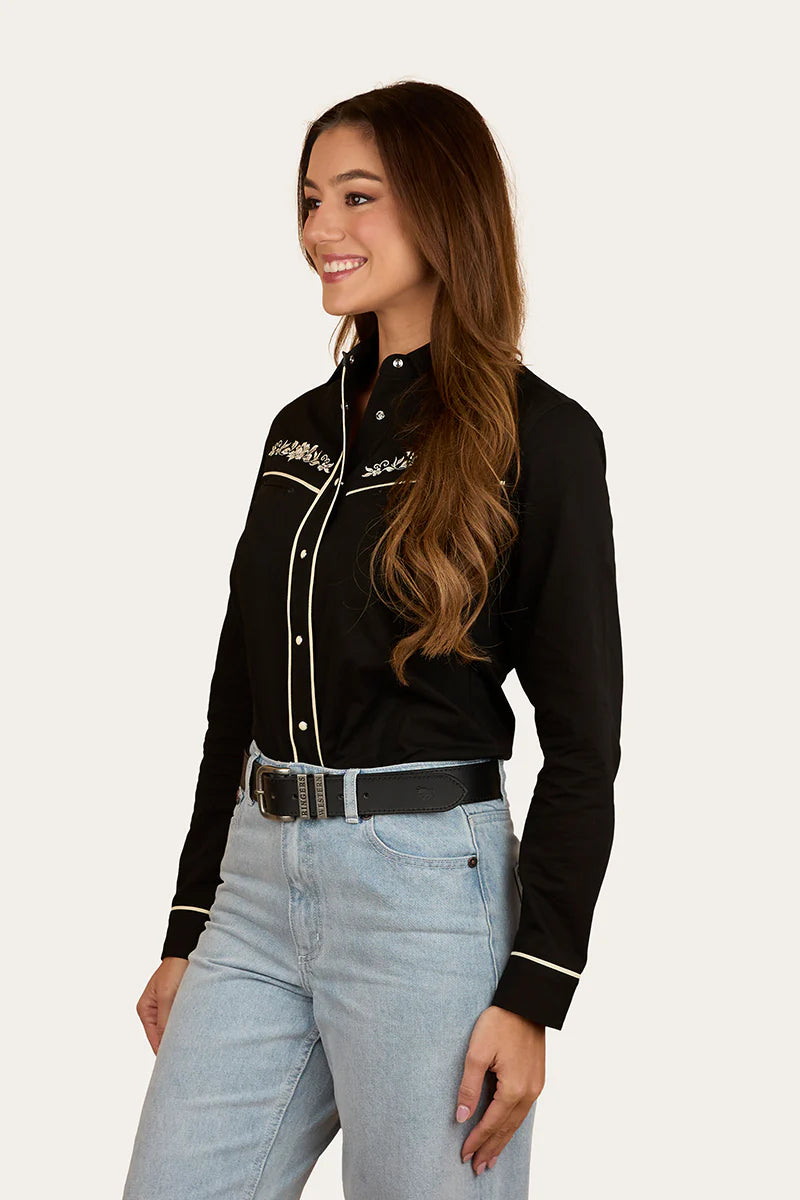 Ringers Western Women's Aisling Womens Western Shirt - Black