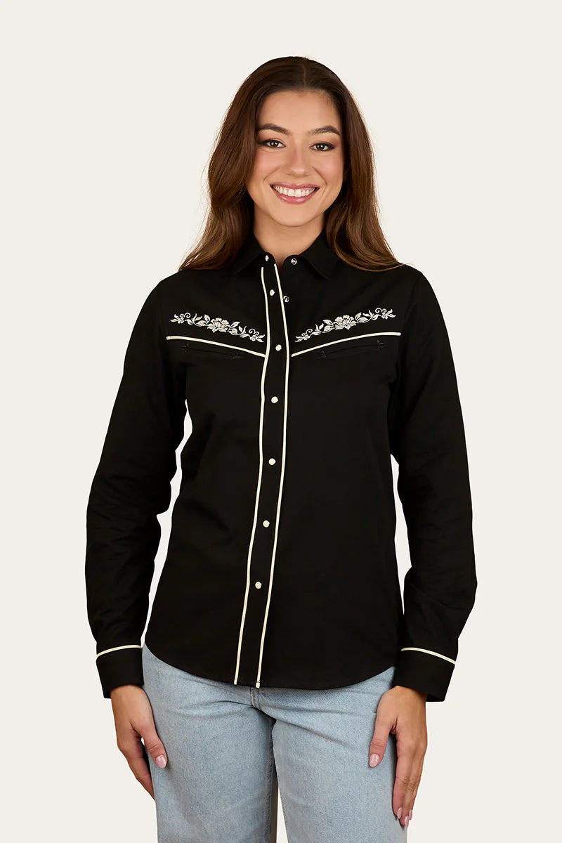 Ringers Western Women's Aisling Womens Western Shirt - Black