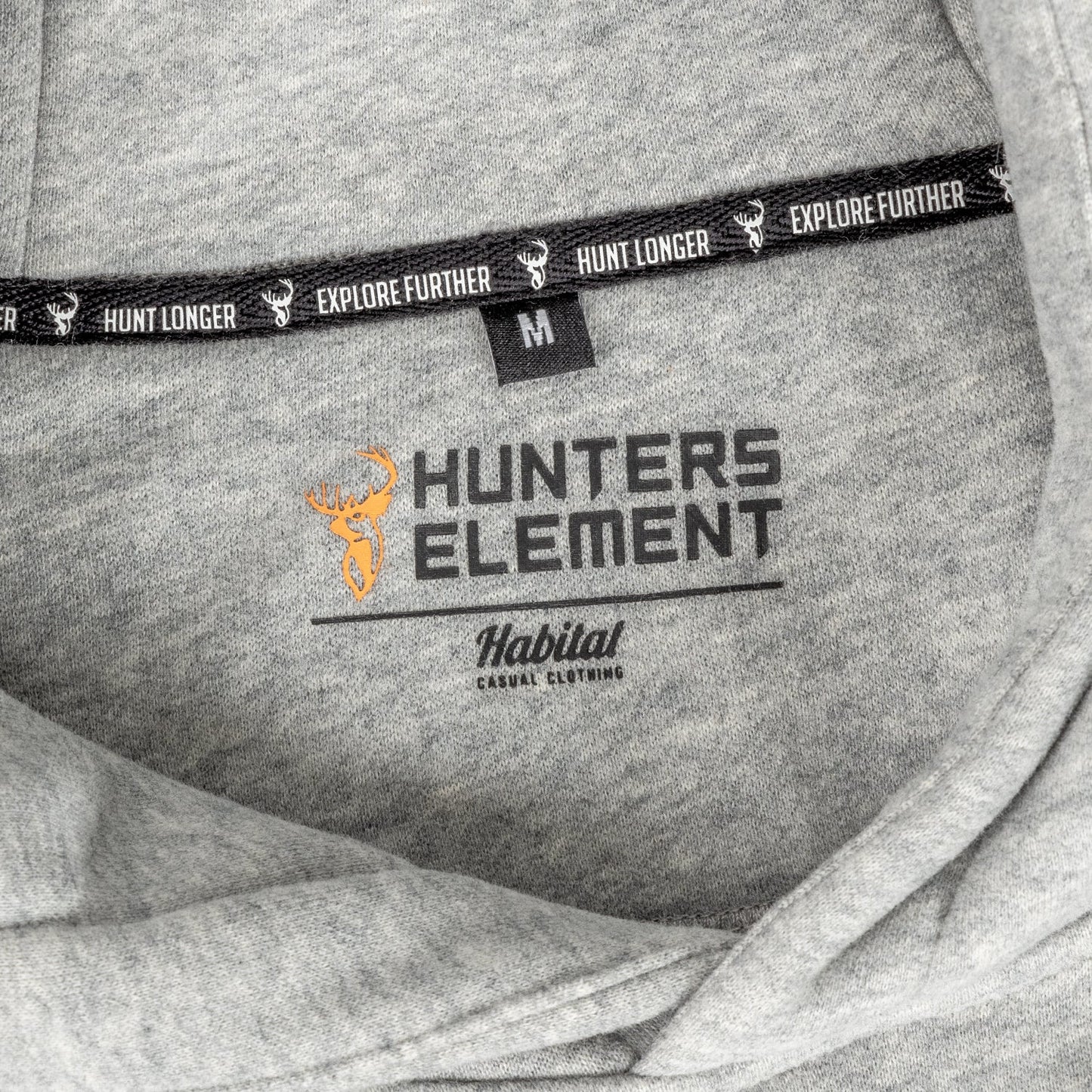 Hunters Element Men's Alpha Stag Hoodie - Grey Marle