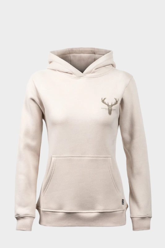 Hunters Element Women's Alpha Stag Hoodie - Oat