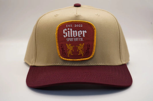 Silver Spur Amber Brew - Khaki/Maroon Cap