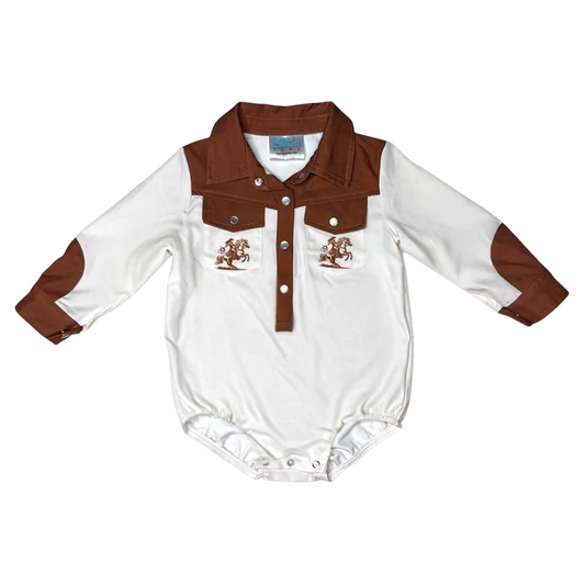 Shea Baby Annie Oakley Long Sleeve Pearl Snap Shirt