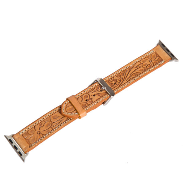 The Design Edge Women's Tooling Leather Apple Watch Strap – WS100