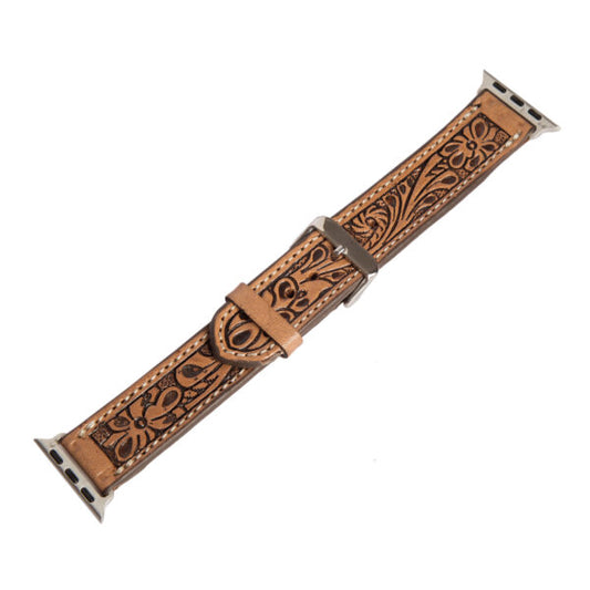 The Design Edge Women's Tooling Leather Apple Watch Strap – WS100