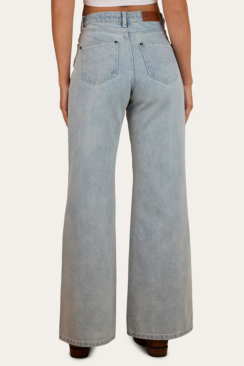 Ringers Western Womens April High Rise Wide Leg Jean - Vintage Light Blue