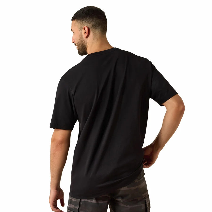 Ariat Men's Rebar Cotton Strong Duct Logo T-Shirt - Black