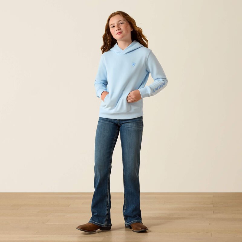 Ariat Girl's 2.0 Hoodie - Nantucket Breeze