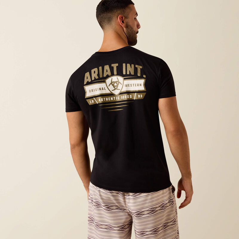 Ariat Men's Banner Badge T-Shirt - Black