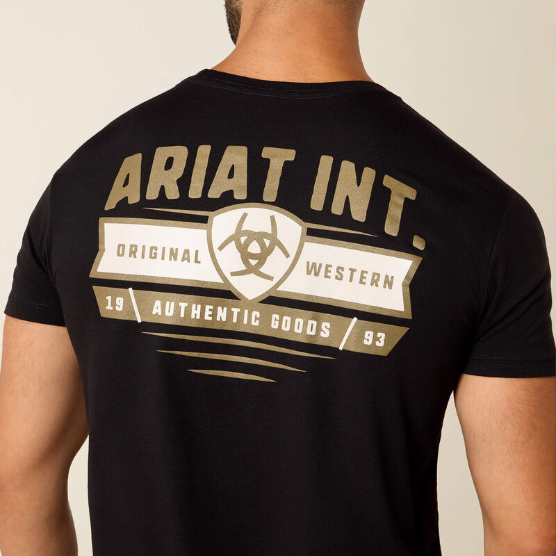 Ariat Men's Banner Badge T-Shirt - Black