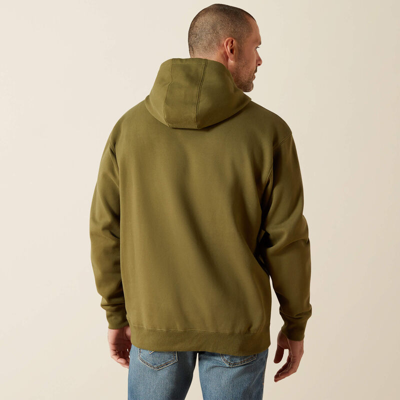 Ariat Men's Embossed Logo Hoodie -  Moss