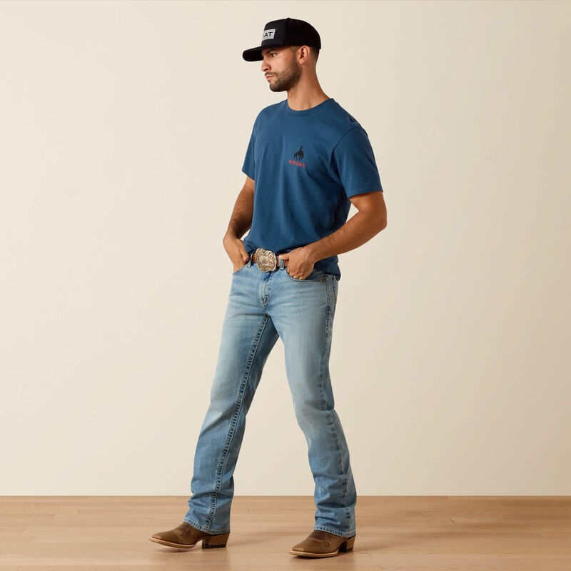 Ariat Men's Flag Bronco Classic Fit T-Shirt - Key Largo
