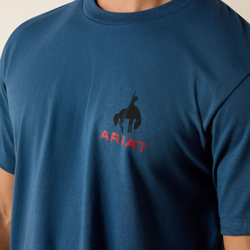 Ariat Men's Flag Bronco Classic Fit T-Shirt - Key Largo