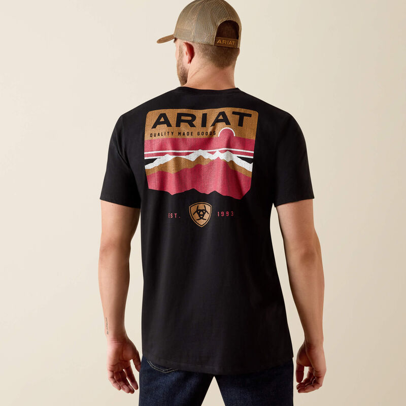 Ariat Men's Highland Sundowner Classic Fit T-Shirt - Black