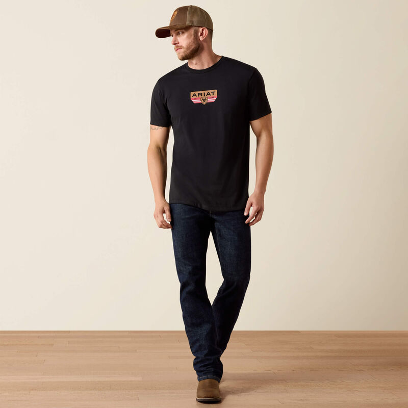 Ariat Men's Highland Sundowner Classic Fit T-Shirt - Black