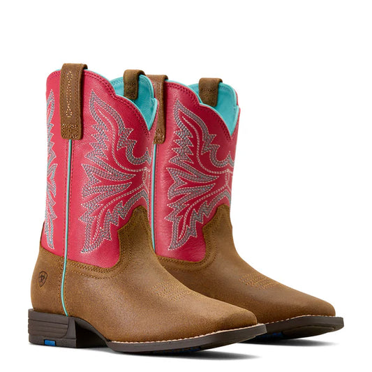 Ariat Girl's Westwood Wicker and Hot Boots - Pink