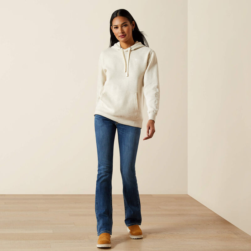 Ariat Logo 2.0 Hoodie - Oatmeal Heather
