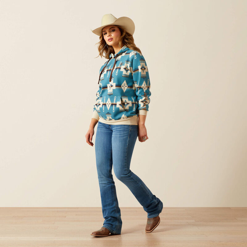 Ariat Logo 2.0 Hoodie - Agave Southwest Print