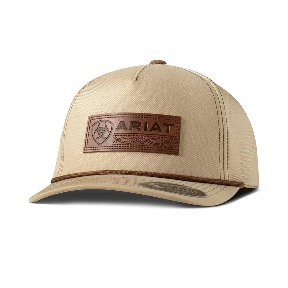 Ariat Men's Snapback Closure Cap with Patch - Khaki