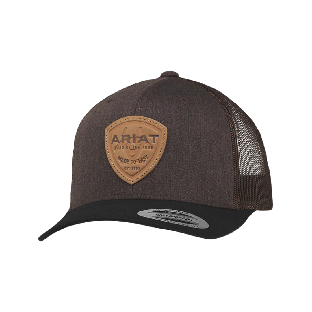 Ariat Men's Work Fabric Patch Brown / Black Cap
