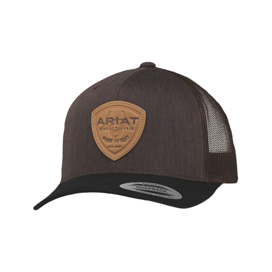 Ariat Men's Work Fabric Patch Brown / Black Cap