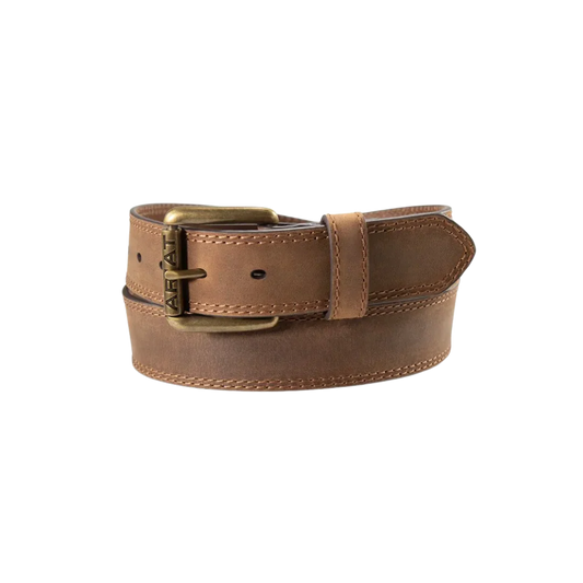 Ariat Men’s Work Belt 1½" Single Ply Leather Medium - Brown