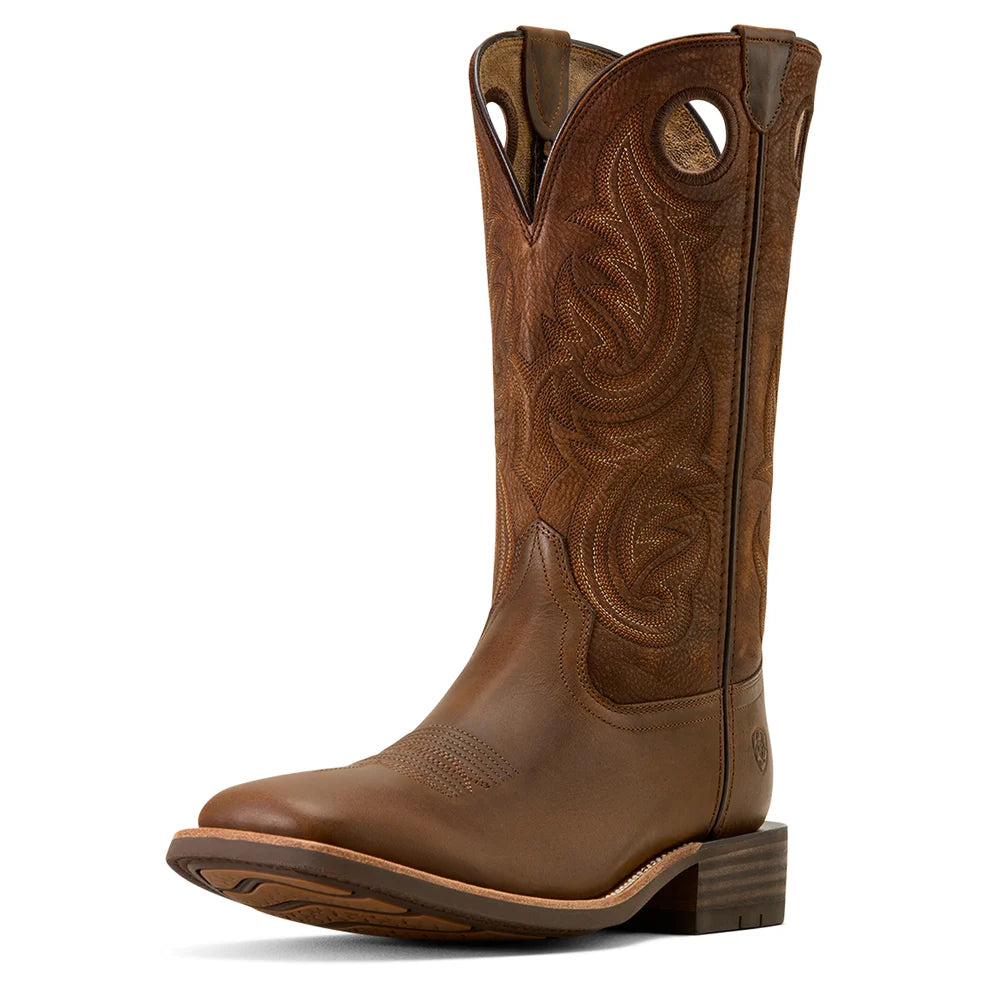 Ariat Men’s Highland Toughstock Western Boots – Distressed Brown/Tack Room Brown